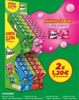 LOTE TRIDENT GRAJEAS 4 SABORES 2X1,20€ 96UDS